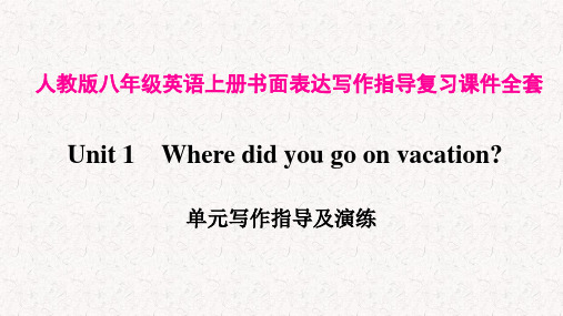 人教版八年级英语上册书面表达写作指导复习课件全套