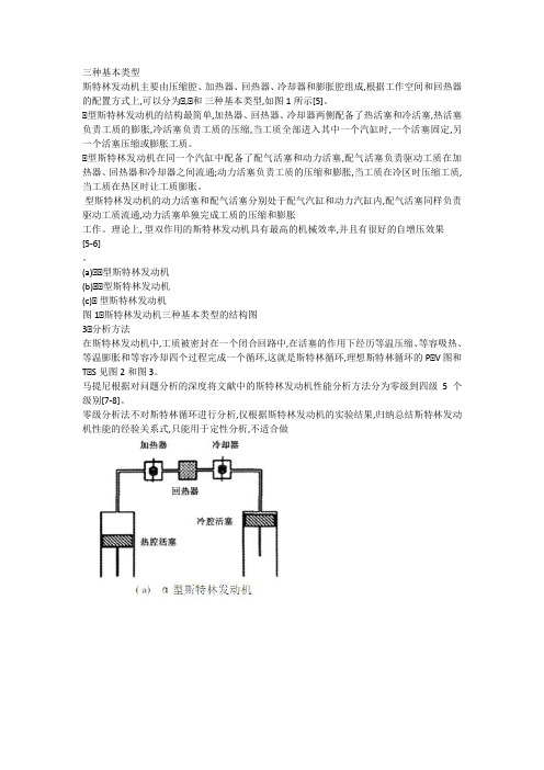 斯特林发动机类型