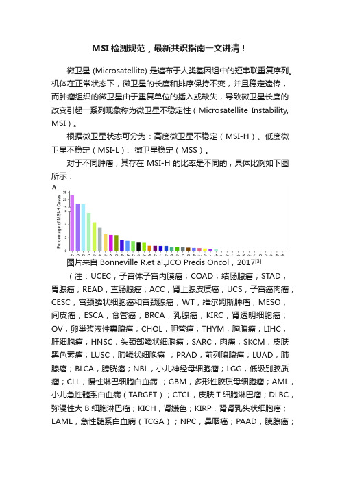 MSI检测规范，最新共识指南一文讲清！