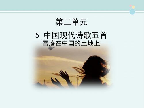 〖2021年整理〗《雪落在中国的土地上》优教完整教学课件PPT