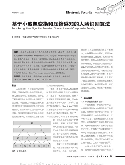 基于小波包变换和压缩感知的人脸识别算法