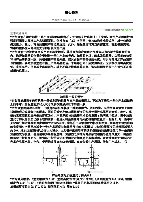 塑料件结构设计5-加强筋设计