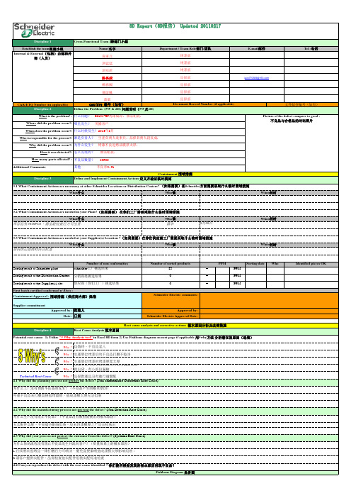 Schneider 8D Form _Chinese