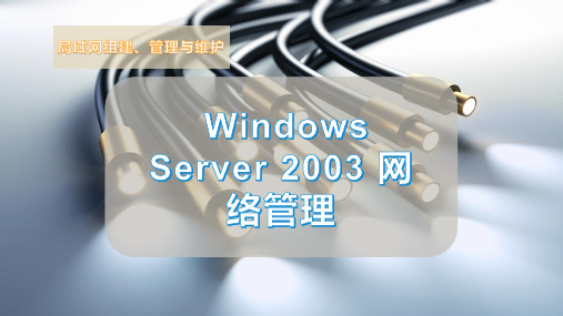Windows Server 2003 网络管理