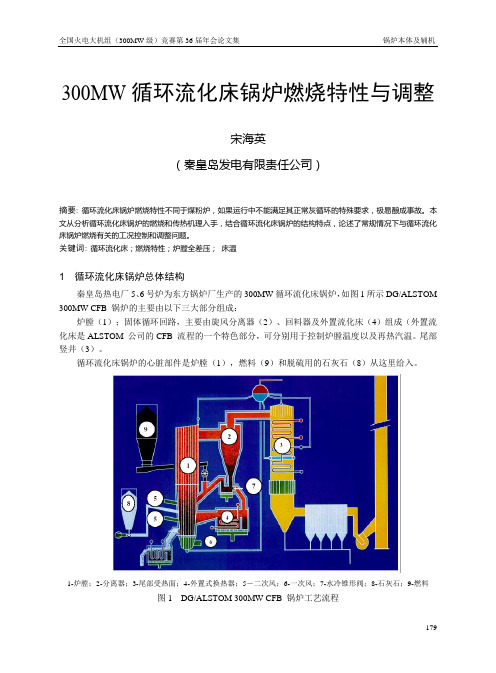 33 300MW循环流化床锅炉燃烧特性与调整