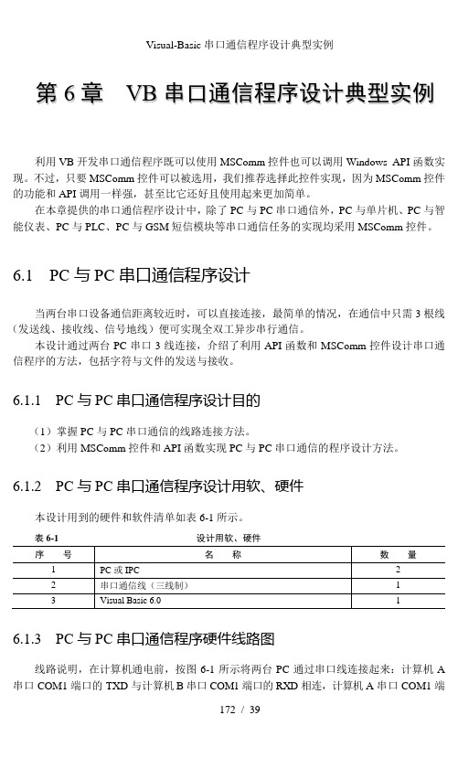 Visual-Basic串口通信程序设计典型实例