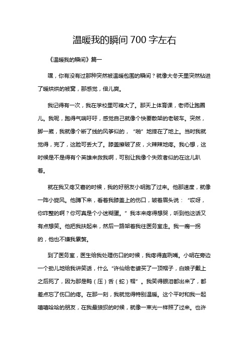 温暖我的瞬间700字左右