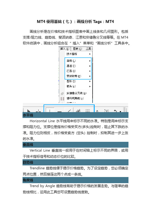 MT4使用基础（七）：画线分析Tags：MT4