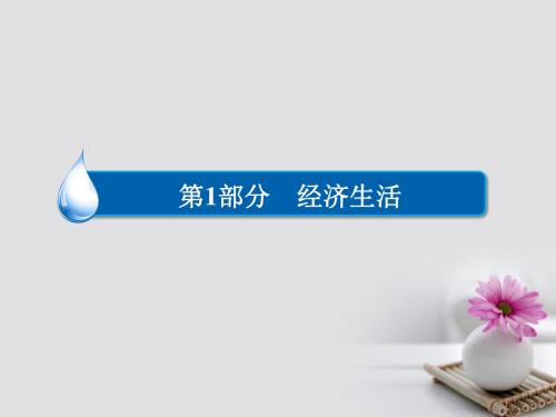 2018高考政治一轮复习第1部分经济生活专题一生活与消费考点6树立正确的消费观课件