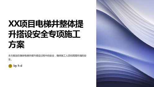 XX项目电梯井整体提升搭设安全专项施工方案(优秀工程方案)