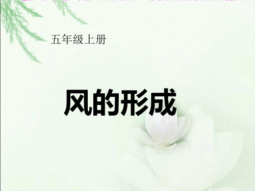 《风的形成》课件