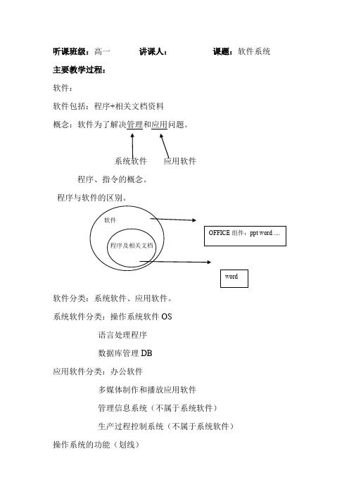 高一信息技术听课记录