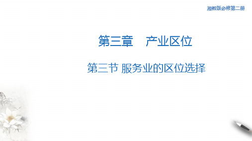 3.3 服务业的区位选择 课件(1)-湘教版高中地理必修第二册(共44张PPT)