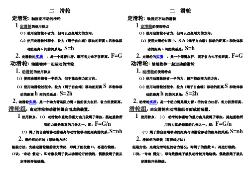 滑轮的基本定义