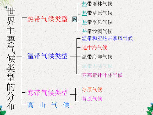 七年级地理课件 世界主要气候类型的分布