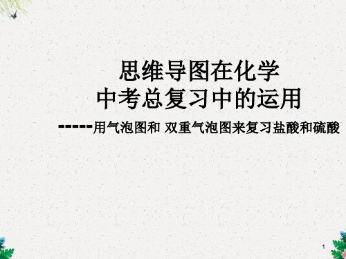 海南省东方市中考化学二轮复习---思维导图在化学复习中的运用盐酸和硫酸(复习课)课件