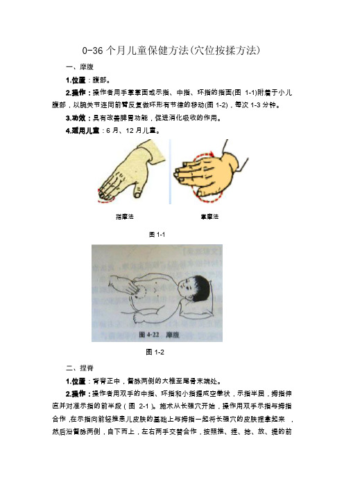 0-36个月儿童保健方法穴位按揉方法