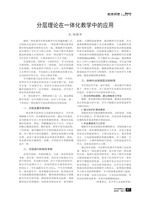 分层理论在一体化教学中的应用