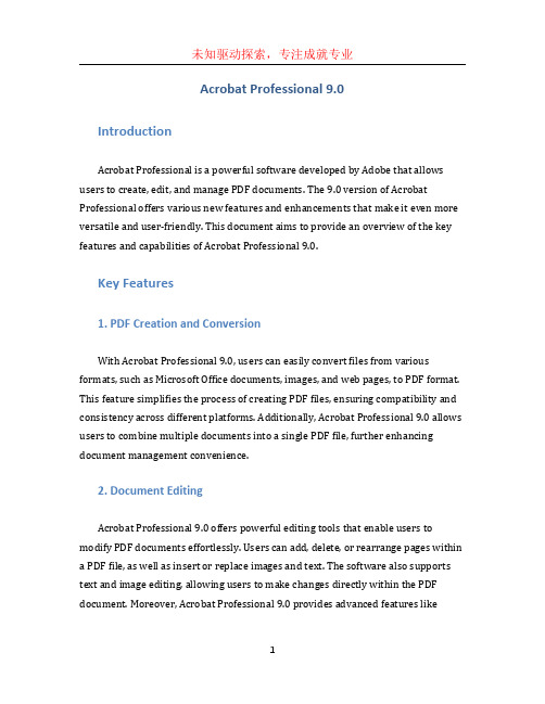 acrobat professional 9.0