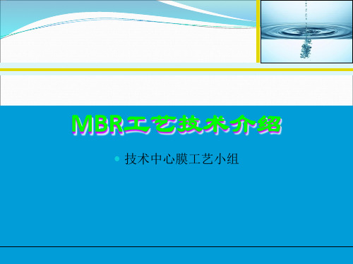 MBR原理及设计参数资料