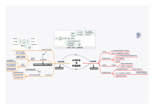 高中政治思维导图：认识社会与价值选择