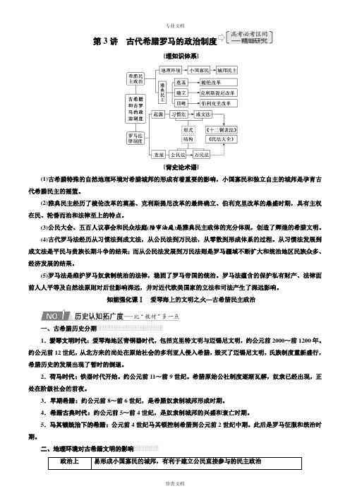 第3讲古代希腊罗马的政治制度讲义