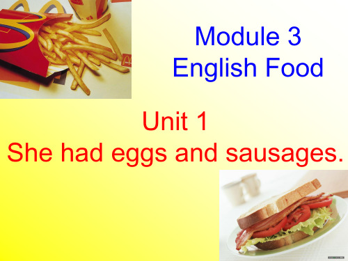 小学英语五年级下册 Unit 1She had eggs and sausages