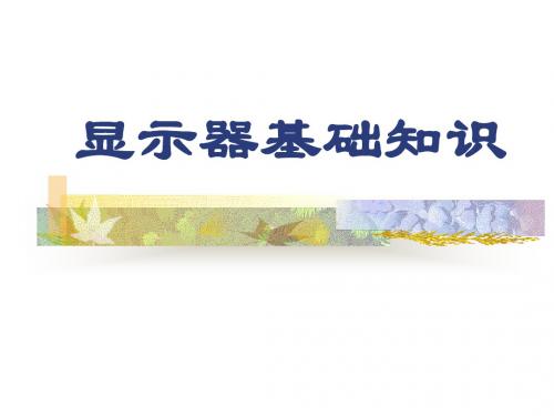 显示器基础知识
