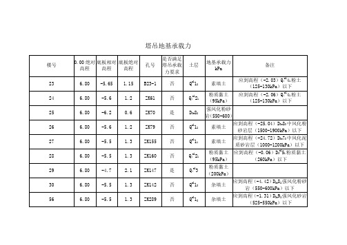 塔吊地基承载力附图