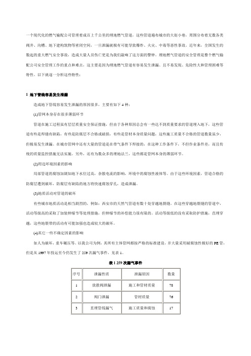 强化地下燃气管道安全工作的管理…