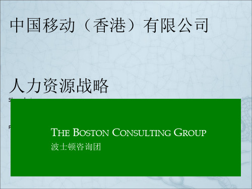 BGC+中国移动HK人力资源战略