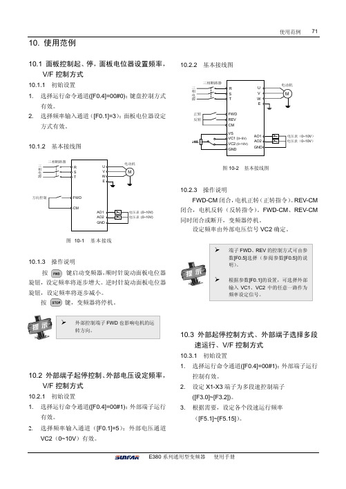 E380 系列通用型变频器 说明书