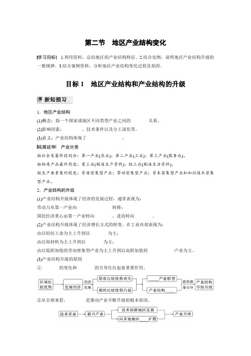 高中地理选择性必修二 学习笔记第三章 第二节 地区产业结构变化