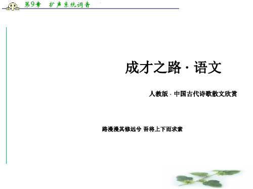 高二语文人教选修《中国古代诗歌散文欣赏》课件 第4单元 赏析示例 过小孤山大孤山