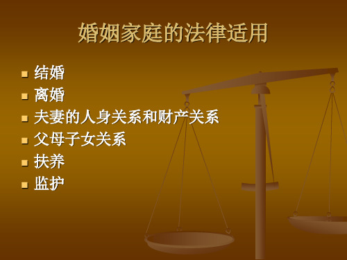 国际私法涉外家庭关系讲解