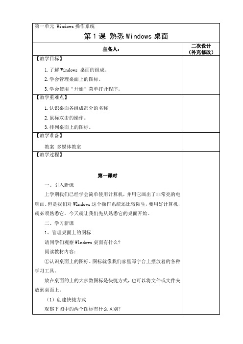 第1课 熟悉Windows桌面