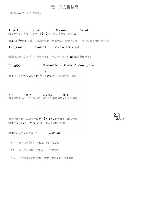 一元二次方程拔高.docx