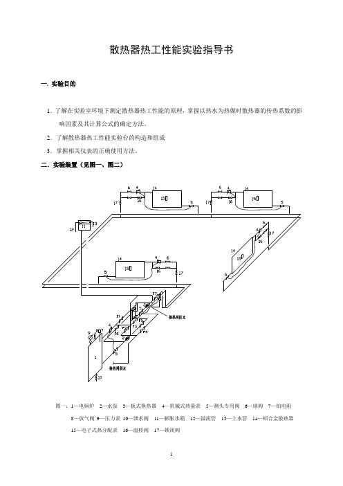 散热器热工性能实验指导书