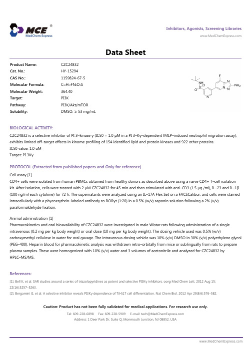 CZC24832_DataSheet_MedChemExpress