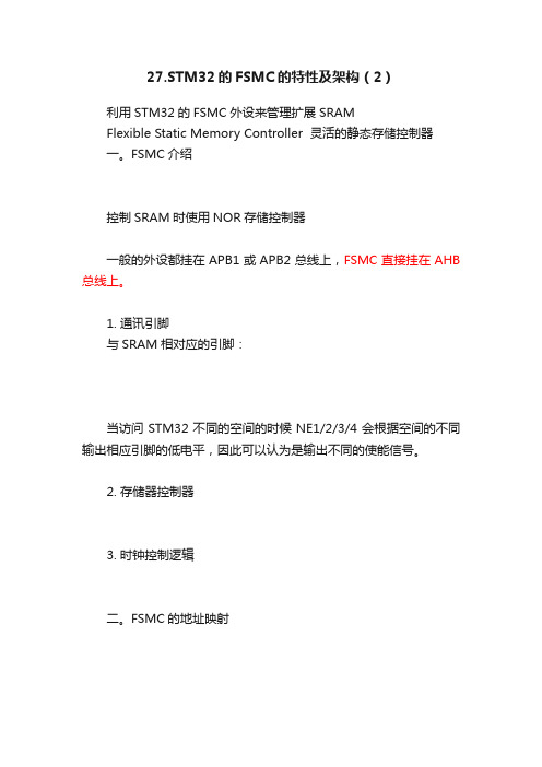 27.STM32的FSMC的特性及架构（2）