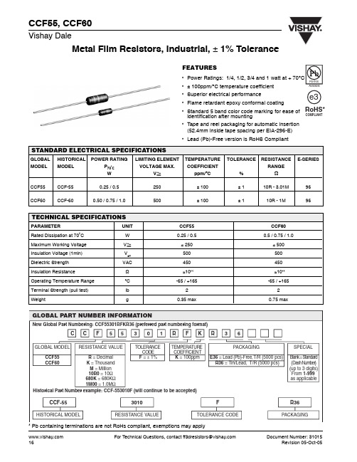 CCF-552M55FKE36资料