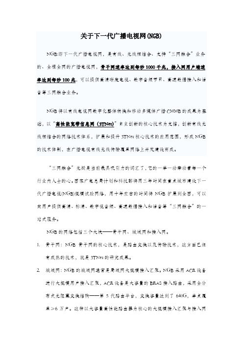 关于下一代广播电视网