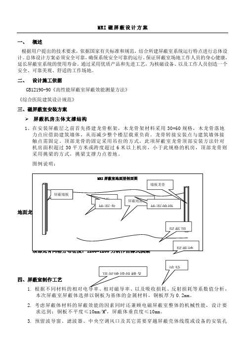 核磁共振室磁屏蔽室设计建筑施工办法