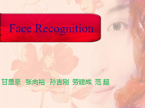 人脸识别(英文)Face-RecognitionPPT课件