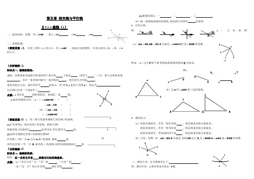 人教版七年级数学下册教学案设计:5.1.2垂线