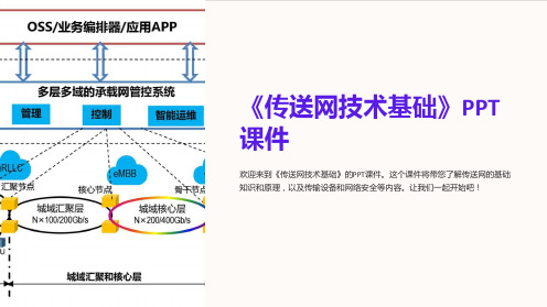 《传送网技术基础》课件