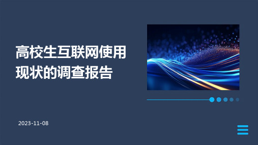 高校生互联网使用现状的调查报告