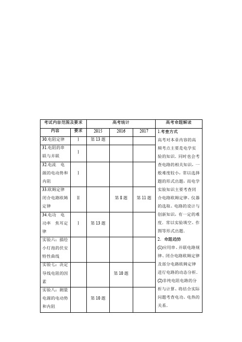 2019年高考物理大一轮复习江苏专版文档：第七章 恒定电流 第1讲