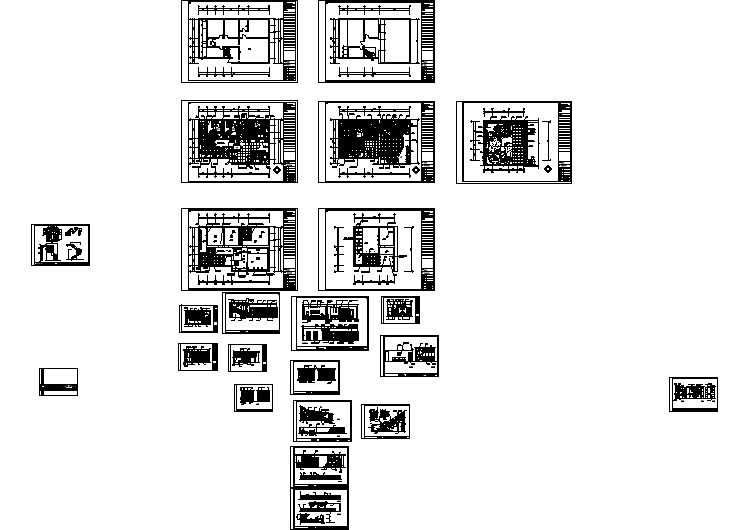 北京某住宅三室两厅装修设计施工图（带顶层花园）