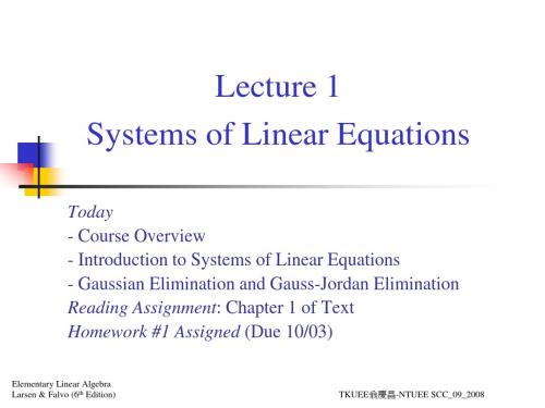 Lecture 1